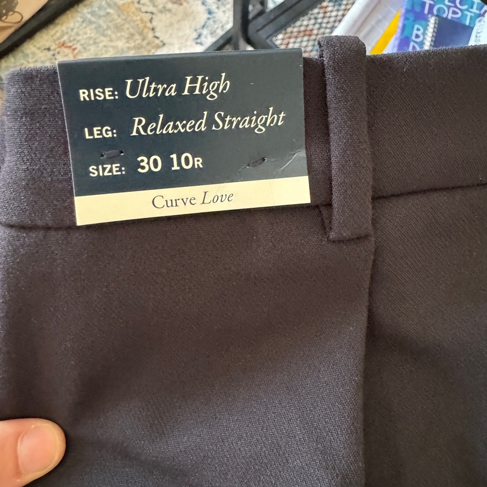 Abercrombie curve love straight trouser 10r